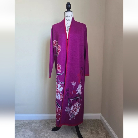 Badgley Mischka NWTs Floral Cardigan - Picture 2 of 8